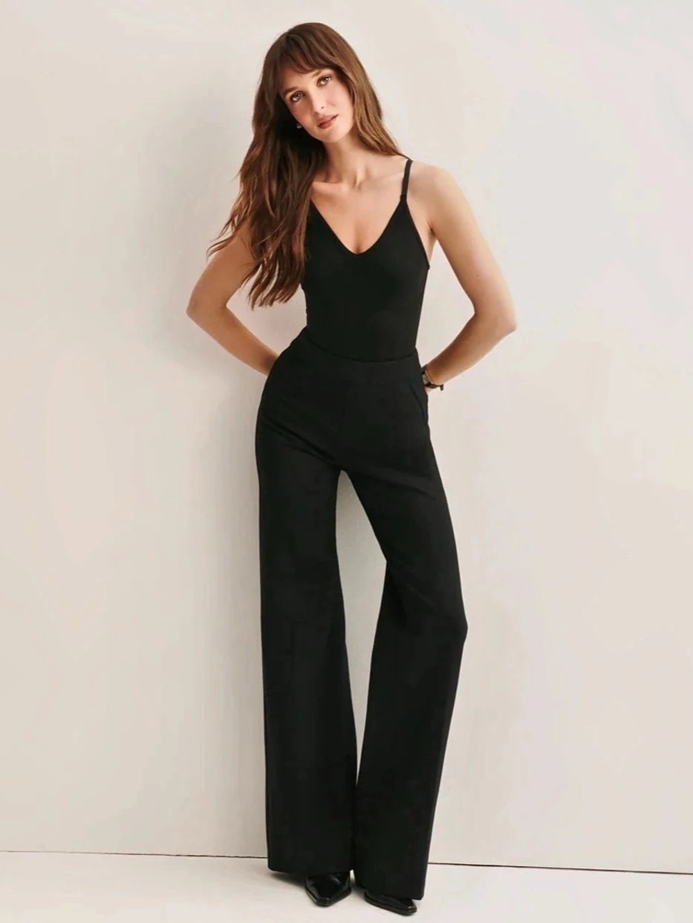 *Bundle* SPANX The Perfect Pant Wide Leg Ponte High Rise Pants in Black & Navy